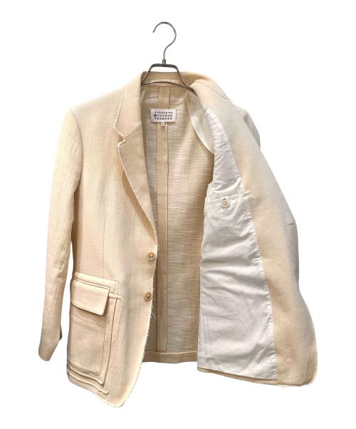 Maison Margiela 10（メゾンマルジェラ 10）Maison Margiela 10 (メゾンマルジェラ 10) カットオフジャケット アイボリー サイズ:46の古着・服飾アイテム