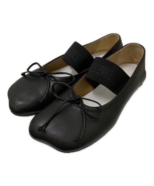 MM6 Maison Margiela（エムエムシックスメゾンマルジェラ）MM6 Maison Margiela (エムエムシックスメゾンマルジェラ) Anatomic Numbering Ballet Flats ブラック サイズ:38の古着・服飾アイテム
