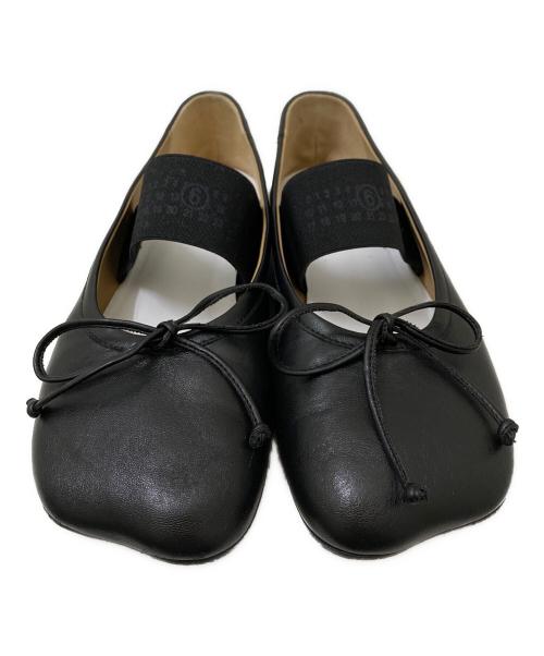 MM6 Maison Margiela（エムエムシックスメゾンマルジェラ）MM6 Maison Margiela (エムエムシックスメゾンマルジェラ) Anatomic Numbering Ballet Flats ブラック サイズ:38の古着・服飾アイテム