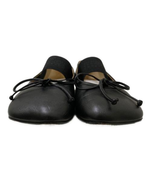MM6 Maison Margiela（エムエムシックスメゾンマルジェラ）MM6 Maison Margiela (エムエムシックスメゾンマルジェラ) Anatomic Numbering Ballet Flats ブラック サイズ:38の古着・服飾アイテム