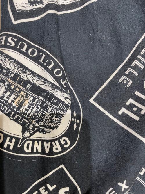 CHANEL（シャネル）CHANEL (シャネル) 80sプリントスカート ブラック サイズ:42の古着・服飾アイテム