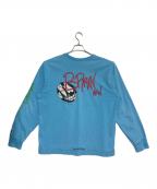 CHROME HEARTSクロムハーツ）の古着「BRAIN NEW LS MATTY BOY MATTY BOY」｜スカイブルー