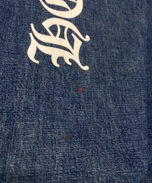 CHROME HEARTS（クロムハーツ）CHROME HEARTS (クロムハーツ) Leather Cemetery Triple Cross Denim Anorak Jacket ブルー サイズ:Lの古着・服飾アイテム