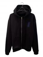 CHROME HEARTSクロムハーツ）の古着「Vertical Logo FU Hood Hoodie」｜ブラック×ブルー