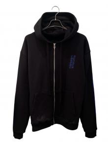CHROME HEARTS（クロムハーツ）の古着「Vertical Logo FU Hood Hoodie」｜ブラック×ブルー