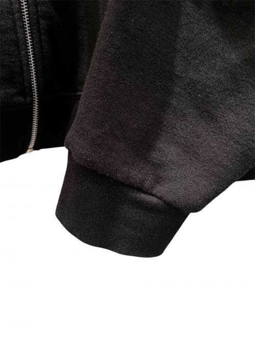 CHROME HEARTS（クロムハーツ）CHROME HEARTS (クロムハーツ) Vertical Logo FU Hood Hoodie ブラック×ブルー サイズ:Lの古着・服飾アイテム