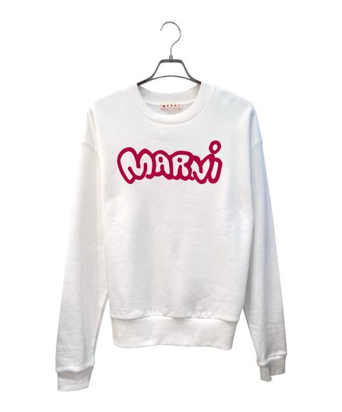 MARNI（マルニ）MARNI (マルニ) ロゴプリントスウェット ホワイト サイズ:46の古着・服飾アイテム