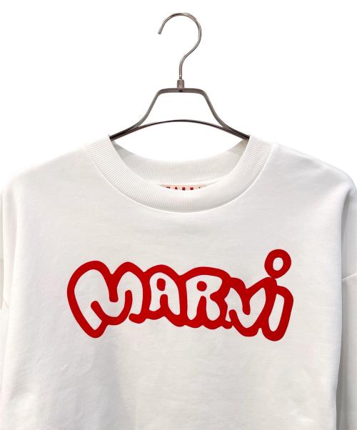 MARNI（マルニ）MARNI (マルニ) ロゴプリントスウェット ホワイト サイズ:46の古着・服飾アイテム