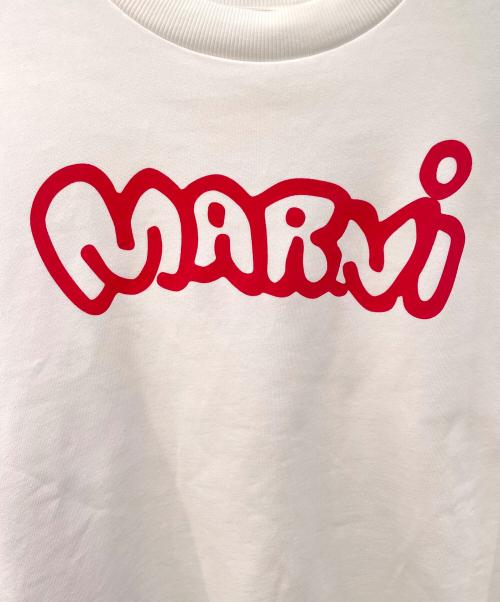 MARNI（マルニ）MARNI (マルニ) ロゴプリントスウェット ホワイト サイズ:46の古着・服飾アイテム