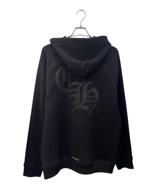 CHROME HEARTS（クロムハーツ）CHROME HEARTS (クロムハーツ) Y NOT CH LOGO CEMETERY CROSS 7-11 HOODIE PULLOVER ブラック サイズ:XLの古着・服飾アイテム