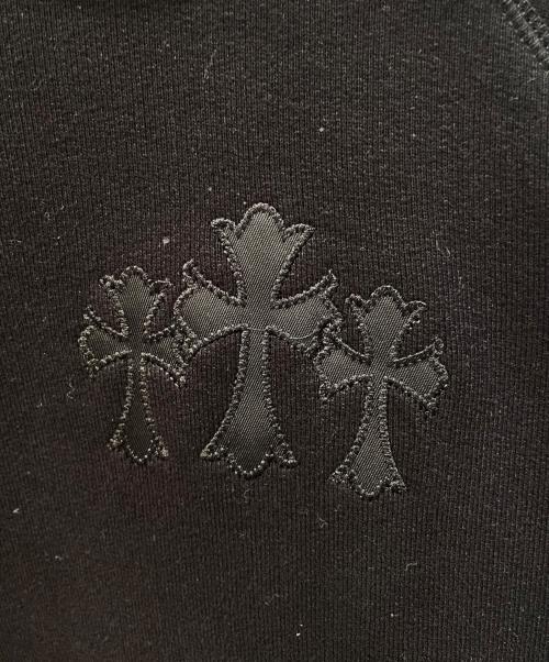 CHROME HEARTS（クロムハーツ）CHROME HEARTS (クロムハーツ) Y NOT CH LOGO CEMETERY CROSS 7-11 HOODIE PULLOVER ブラック サイズ:XLの古着・服飾アイテム