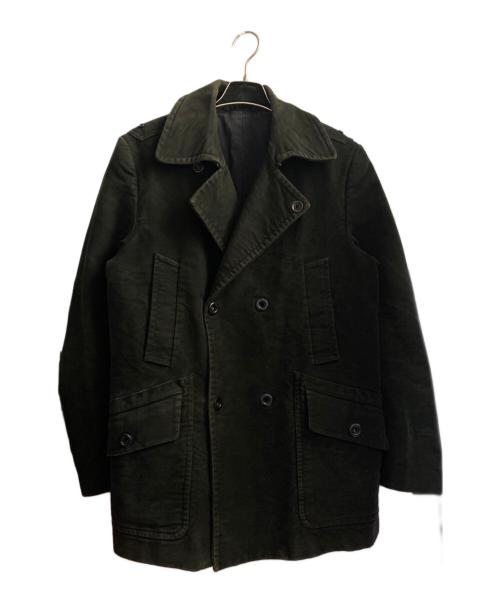 Maison Margiela 10（メゾンマルジェラ 10）Maison Margiela 10 (メゾンマルジェラ 10) モールスキンPコート ブラック サイズ:48の古着・服飾アイテム
