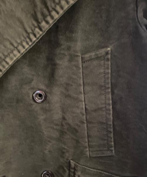 Maison Margiela 10（メゾンマルジェラ 10）Maison Margiela 10 (メゾンマルジェラ 10) モールスキンPコート ブラック サイズ:48の古着・服飾アイテム