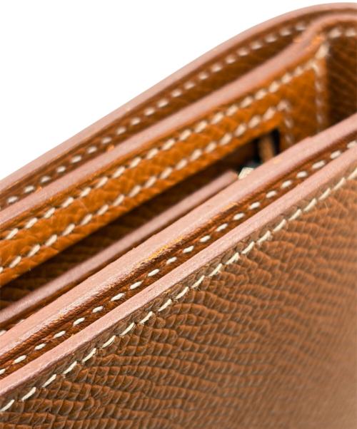 HERMES（エルメス）HERMES (エルメス) ベアンコンパクト/2つ折り財布 ゴールドの古着・服飾アイテム