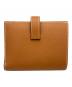 HERMES (エルメス) ベアンコンパクト/2つ折り財布 ゴールド：280000円
