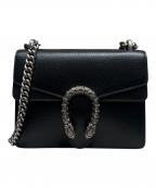 GUCCIグッチ）の古着「ディオニュソス / チェーンショルダーバッグ」｜ブラック×シルバー金具