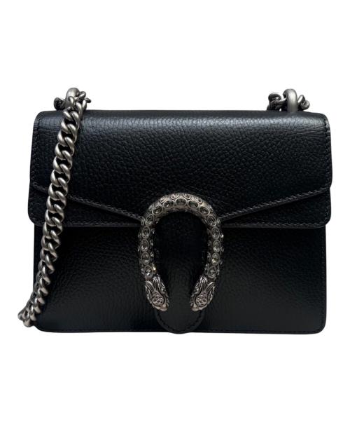 GUCCI（グッチ）GUCCI (グッチ) ディオニュソス / チェーンショルダーバッグ ブラック×シルバー金具の古着・服飾アイテム