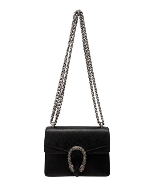 GUCCI（グッチ）GUCCI (グッチ) ディオニュソス / チェーンショルダーバッグ ブラック×シルバー金具の古着・服飾アイテム