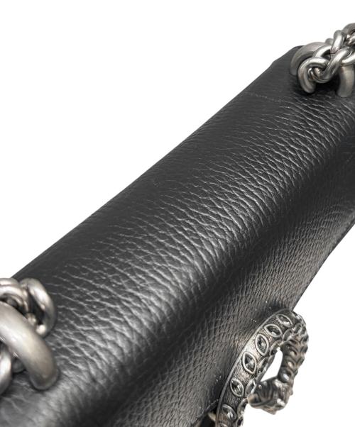 GUCCI（グッチ）GUCCI (グッチ) ディオニュソス / チェーンショルダーバッグ ブラック×シルバー金具の古着・服飾アイテム