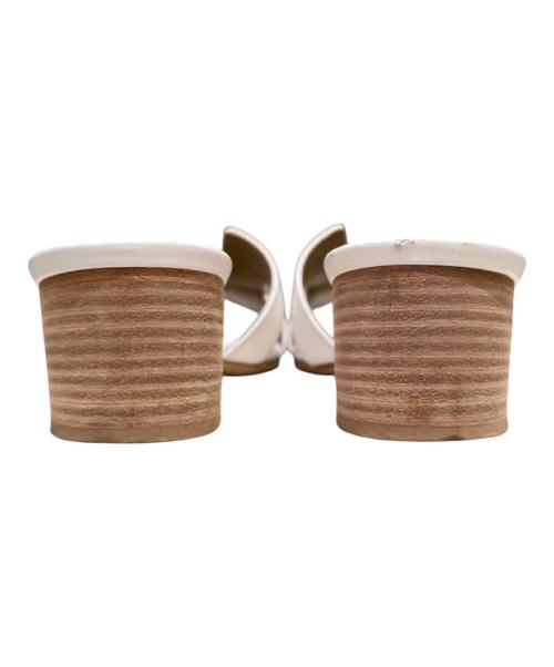 HERMES（エルメス）HERMES (エルメス) レディスサンダル《オアジス》 ホワイト サイズ:37 1/2の古着・服飾アイテム