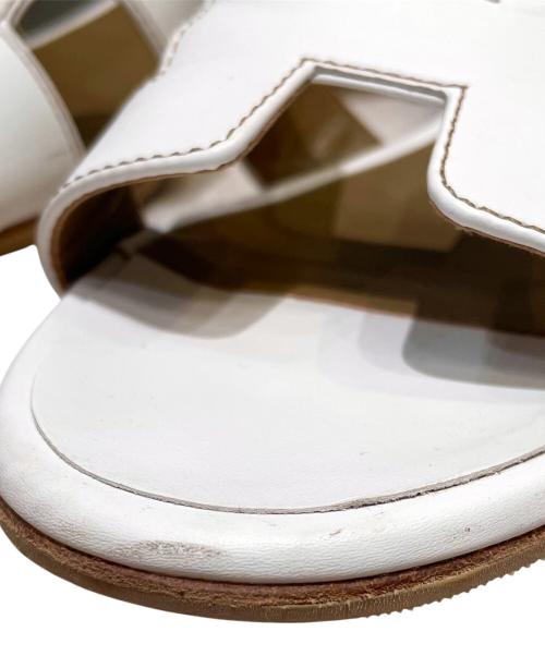 HERMES（エルメス）HERMES (エルメス) レディスサンダル《オアジス》 ホワイト サイズ:37 1/2の古着・服飾アイテム