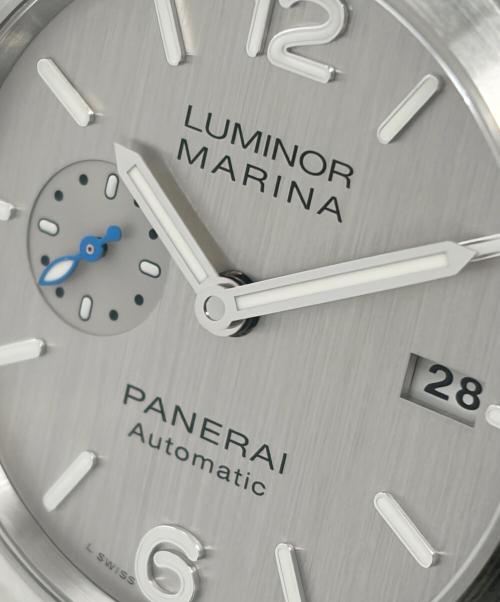 PANERAI（パネライ）PANERAI Luminor Marina 1980 3 Days Automatic ルミノール マリーナ 1950 3デイズ オートマチック Ref.PAM00977 42mm シルバー文字盤 サイズ:42mm/19.5cmの古着・服飾アイテム