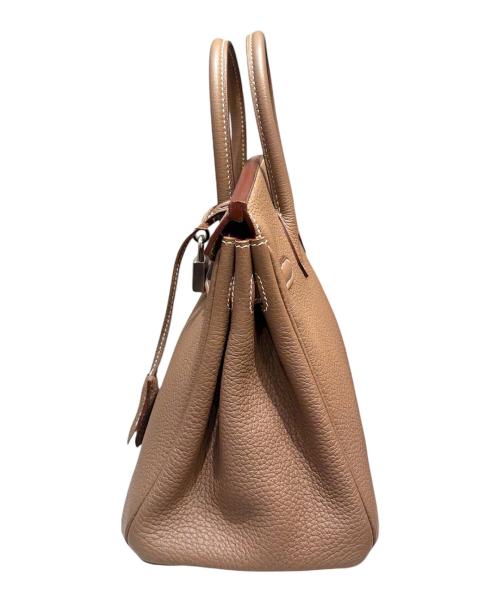 HERMES（エルメス）HERMES (エルメス) Birkin 25/バーキン25/トリヨンクレマンス/エトゥープ/シルバー金具/Z刻印：2021年 エトゥープ×シルバー金具 サイズ:25の古着・服飾アイテム
