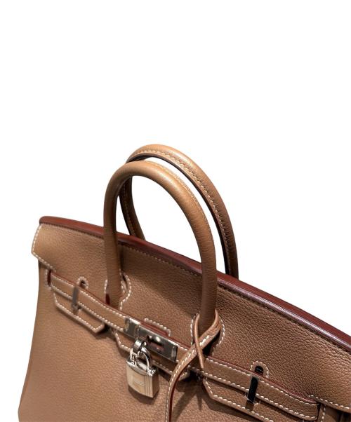 HERMES（エルメス）HERMES (エルメス) Birkin 25/バーキン25/トリヨンクレマンス/エトゥープ/シルバー金具/Z刻印：2021年 エトゥープ×シルバー金具 サイズ:25の古着・服飾アイテム