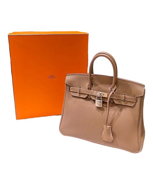 HERMES（エルメス）HERMES (エルメス) Birkin 25/バーキン25/トリヨンクレマンス/エトゥープ/シルバー金具/Z刻印：2021年 エトゥープ×シルバー金具 サイズ:25の古着・服飾アイテム