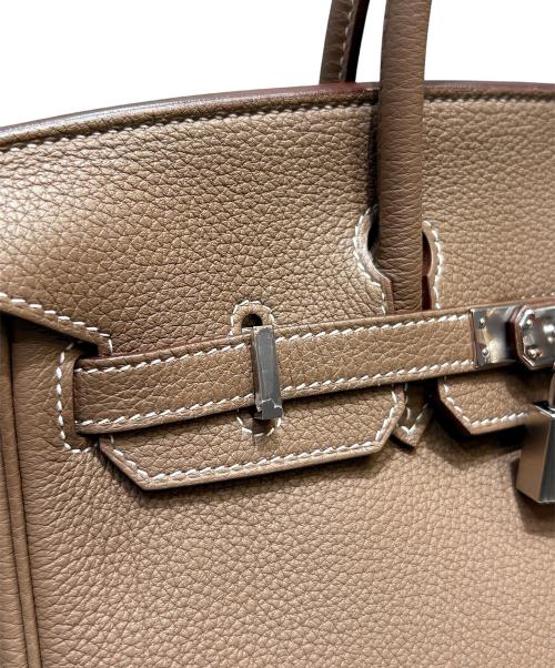 HERMES（エルメス）HERMES (エルメス) Birkin 25/バーキン25/トリヨンクレマンス/エトゥープ/シルバー金具/Z刻印：2021年 エトゥープ×シルバー金具 サイズ:25の古着・服飾アイテム