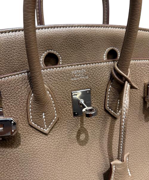 HERMES（エルメス）HERMES (エルメス) Birkin 25/バーキン25/トリヨンクレマンス/エトゥープ/シルバー金具/Z刻印：2021年 エトゥープ×シルバー金具 サイズ:25の古着・服飾アイテム