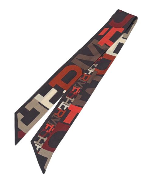 HERMES（エルメス）HERMES (エルメス) ツイリー レッド×マルチカラーの古着・服飾アイテム