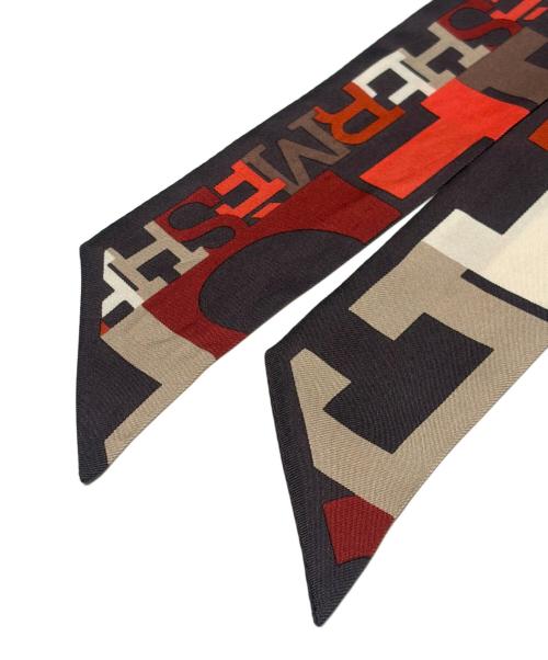 HERMES（エルメス）HERMES (エルメス) ツイリー レッド×マルチカラーの古着・服飾アイテム