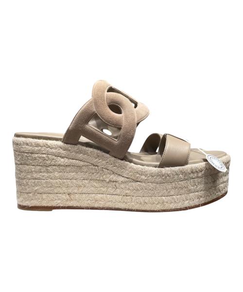 HERMES（エルメス）HERMES (エルメス) イテア30/エスパドリーユ ベージュ サイズ:39 未使用品の古着・服飾アイテム