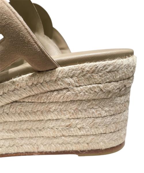 HERMES（エルメス）HERMES (エルメス) イテア30/エスパドリーユ ベージュ サイズ:39 未使用品の古着・服飾アイテム