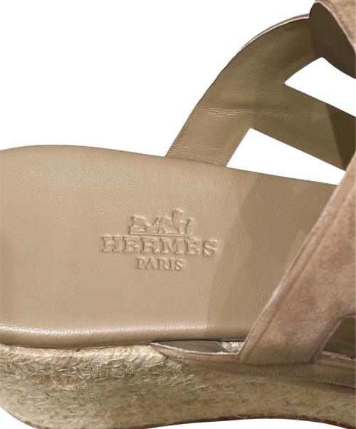 HERMES（エルメス）HERMES (エルメス) イテア30/エスパドリーユ ベージュ サイズ:39 未使用品の古着・服飾アイテム