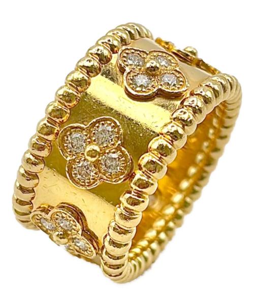 VAN CLEEF & ARPELS（ヴァンクリーフ＆アーペル）VAN CLEEF & ARPELS (ヴァンクリーフ＆アーペル) Perlee Clovers Ring Small Model/ペルレ クローバー リング スモールモデル/VCARO9LO00 サイズ:48/8号の古着・服飾アイテム