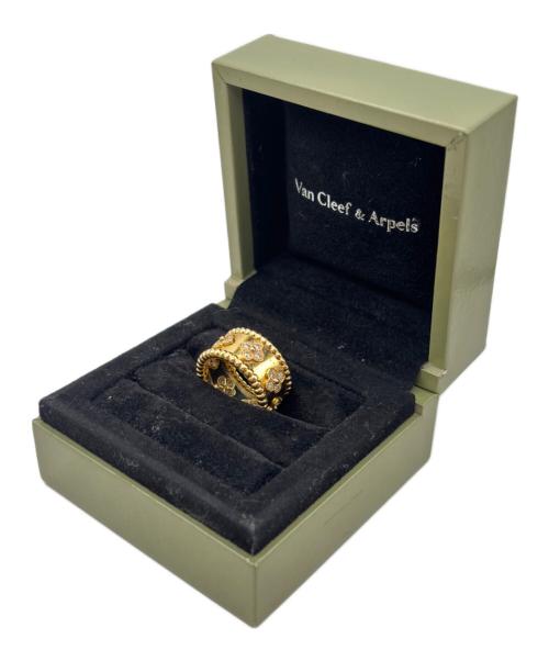 VAN CLEEF & ARPELS（ヴァンクリーフ＆アーペル）VAN CLEEF & ARPELS (ヴァンクリーフ＆アーペル) Perlee Clovers Ring Small Model/ペルレ クローバー リング スモールモデル/VCARO9LO00 サイズ:48/8号の古着・服飾アイテム
