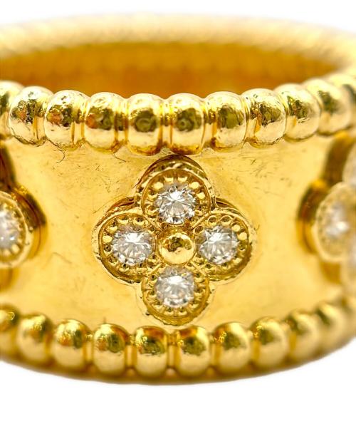 VAN CLEEF & ARPELS（ヴァンクリーフ＆アーペル）VAN CLEEF & ARPELS (ヴァンクリーフ＆アーペル) Perlee Clovers Ring Small Model/ペルレ クローバー リング スモールモデル/VCARO9LO00 サイズ:48/8号の古着・服飾アイテム