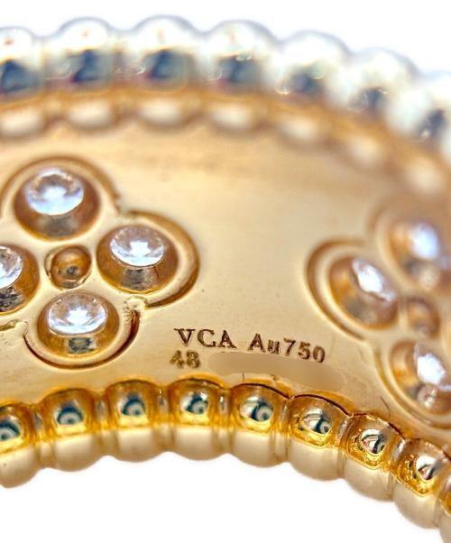 VAN CLEEF & ARPELS（ヴァンクリーフ＆アーペル）VAN CLEEF & ARPELS (ヴァンクリーフ＆アーペル) Perlee Clovers Ring Small Model/ペルレ クローバー リング スモールモデル/VCARO9LO00 サイズ:48/8号の古着・服飾アイテム