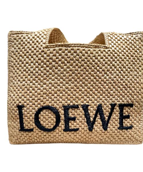 LOEWE（ロエベ）LOEWE (ロエベ) ロエベフォント トート スモール ナチュラルの古着・服飾アイテム