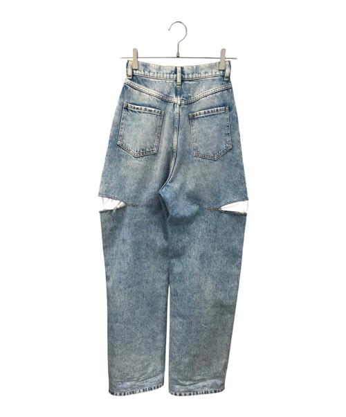 Maison Margiela（メゾンマルジェラ）Maison Margiela (メゾンマルジェラ) スラッシュディテール デニムパンツ インディゴ サイズ:36の古着・服飾アイテム
