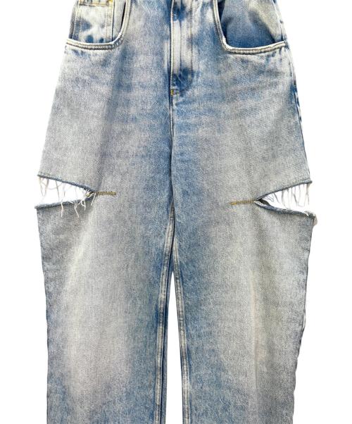 Maison Margiela（メゾンマルジェラ）Maison Margiela (メゾンマルジェラ) スラッシュディテール デニムパンツ インディゴ サイズ:36の古着・服飾アイテム