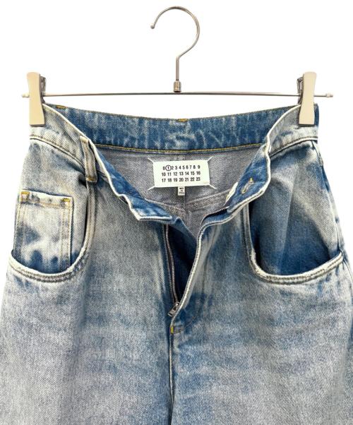 Maison Margiela（メゾンマルジェラ）Maison Margiela (メゾンマルジェラ) スラッシュディテール デニムパンツ インディゴ サイズ:36の古着・服飾アイテム