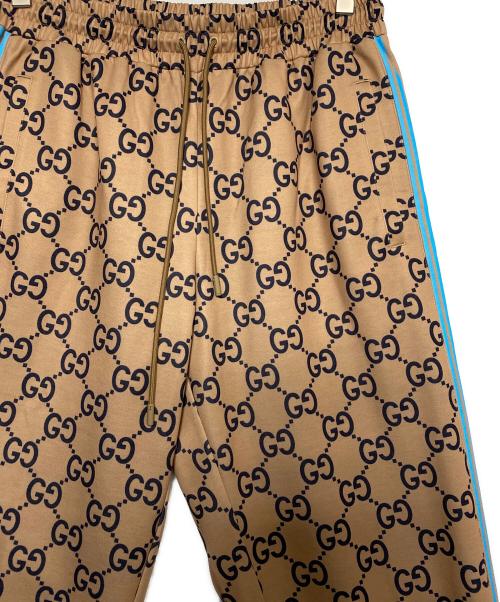 GUCCI（グッチ）GUCCI (グッチ) GGプリントテクニカルジャージジョギングパンツ ベージュ サイズ:Mの古着・服飾アイテム