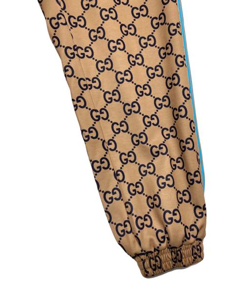 GUCCI（グッチ）GUCCI (グッチ) GGプリントテクニカルジャージジョギングパンツ ベージュ サイズ:Mの古着・服飾アイテム