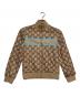 GUCCI（グッチ）の古着「GGプリントテクニカルジャージートラックジャケット」｜ベージュ