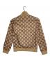GUCCI (グッチ) GGプリントテクニカルジャージートラックジャケット ベージュ サイズ:S：70000円