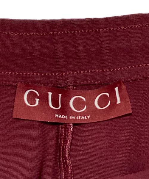 GUCCI（グッチ）GUCCI (グッチ) テクニカルジャージパンツ レッド サイズ:Lの古着・服飾アイテム