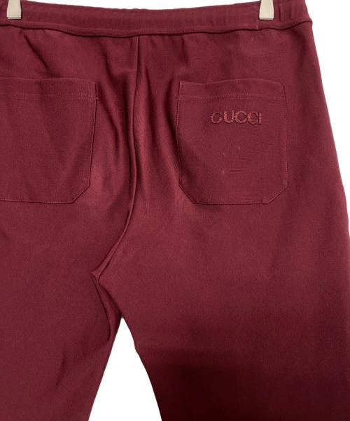 GUCCI（グッチ）GUCCI (グッチ) テクニカルジャージパンツ レッド サイズ:Lの古着・服飾アイテム
